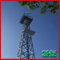 Forest fire monitoring wind and solar power system