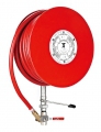 swinging fire hose reel, fire hose reel with swivel arm, fixed fire hose reel