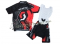 2011 Scott BlackRed Cycling Jersey and Bib Shorts Set