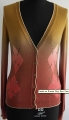 Fashion Women Dip Dye Cardigan Sweater