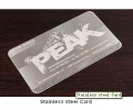 Stainless steel Card
