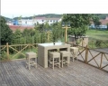 Round Rattan Bar Set Esrh-h14080